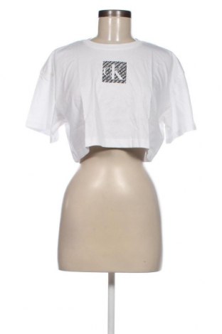 Tricou de femei Calvin Klein Jeans, Mărime M, Culoare Alb, Preț 253,29 Lei