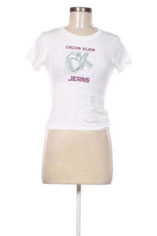 Damski T-shirt Calvin Klein Jeans, Rozmiar S, Kolor Biały, Cena 112,88 zł