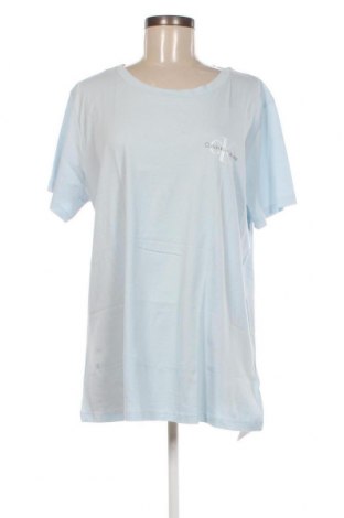 Γυναικείο t-shirt Calvin Klein Jeans, Μέγεθος 4XL, Χρώμα Μπλέ, Τιμή 37,71 €