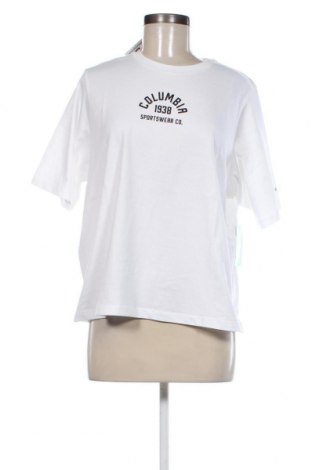 Γυναικείο t-shirt Columbia, Μέγεθος L, Χρώμα Λευκό, Τιμή 31,96 €