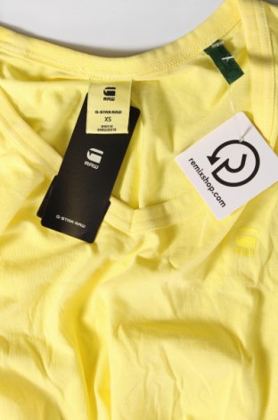 Γυναικείο t-shirt G-Star Raw, Μέγεθος XS, Χρώμα Κίτρινο, Τιμή 16,62 €