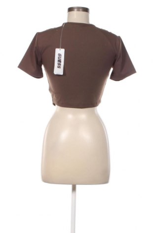 Γυναικείο t-shirt Guess, Μέγεθος XL, Χρώμα Καφέ, Τιμή 17,58 €