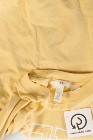 Дамска тениска H&M, Размер XS, Цвят Жълт, Цена 7,83 лв.