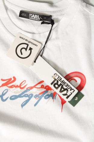 Γυναικείο t-shirt Karl Lagerfeld, Μέγεθος XS, Χρώμα Λευκό, Τιμή 62,19 €