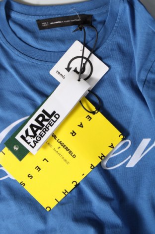 Дамска тениска Karl Lagerfeld, Размер L, Цвят Син, Цена 63,50 лв.