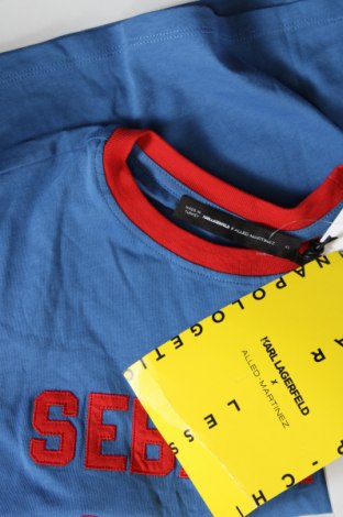 Damen T-Shirt Karl Lagerfeld, Größe XS, Farbe Blau, Preis € 65,46
