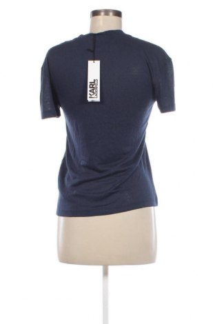 Damen T-Shirt Karl Lagerfeld, Größe XS, Farbe Blau, Preis 62,19 €