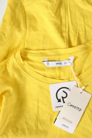 Дамска тениска Mango, Размер S, Цвят Жълт, Цена 18,00 лв.