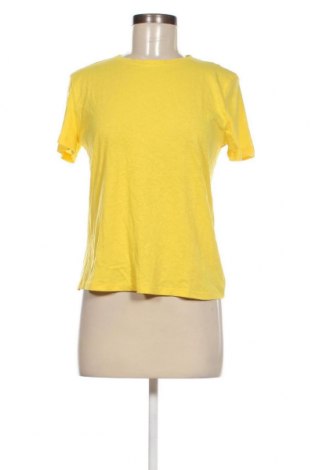 Γυναικείο t-shirt Mango, Μέγεθος S, Χρώμα Κίτρινο, Τιμή 18,56 €