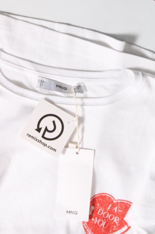 Γυναικείο t-shirt Mango, Μέγεθος M, Χρώμα Λευκό, Τιμή 11,14 €