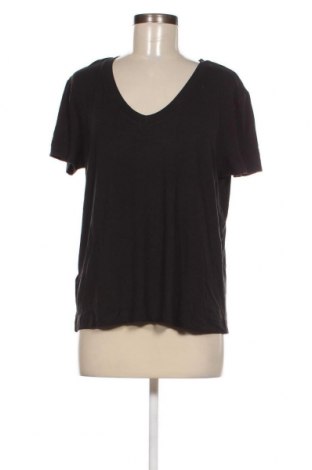 Γυναικείο t-shirt Mango, Μέγεθος L, Χρώμα Μαύρο, Τιμή 11,14 €