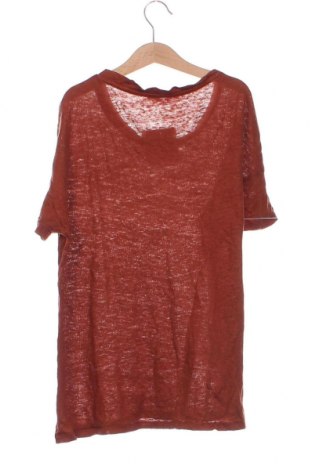 Γυναικείο t-shirt Mango, Μέγεθος XS, Χρώμα Καφέ, Τιμή 4,66 €