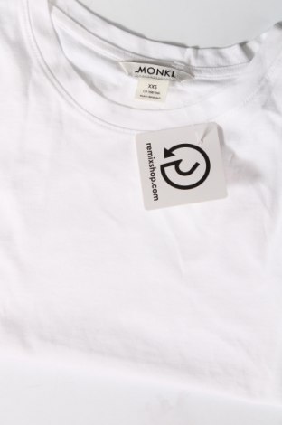 Γυναικείο t-shirt Monki, Μέγεθος XXS, Χρώμα Λευκό, Τιμή 11,75 €