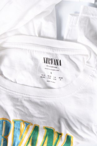 Damen T-Shirt Nirvana, Größe M, Farbe Weiß, Preis € 8,18