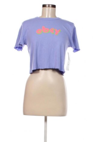 Damski T-shirt Obey, Rozmiar L, Kolor Fioletowy, Cena 165,26 zł