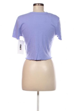 Damen T-Shirt Obey, Größe L, Farbe Lila, Preis 30,36 €