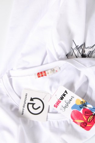 Damen T-Shirt Shewky, Größe S, Farbe Weiß, Preis € 8,90