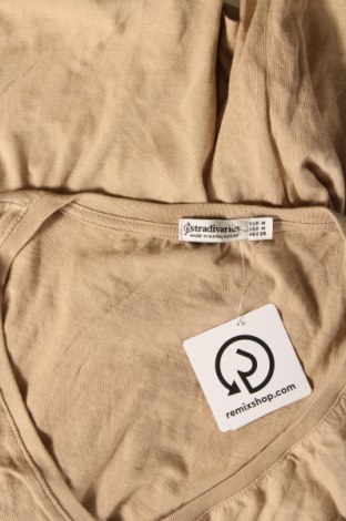 Γυναικείο t-shirt Stradivarius, Μέγεθος M, Χρώμα  Μπέζ, Τιμή 6,03 €