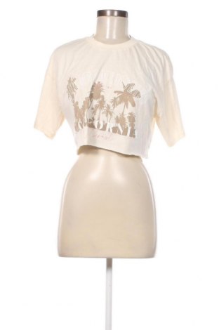 Γυναικείο t-shirt Tally Weijl, Μέγεθος XS, Χρώμα Εκρού, Τιμή 5,41 €