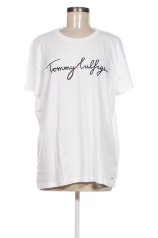 Damski T-shirt Tommy Hilfiger, Rozmiar 3XL, Kolor Biały, Cena 194,98 zł
