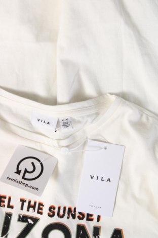 Дамска тениска VILA, Размер XS, Цвят Екрю, Цена 31,00 лв.