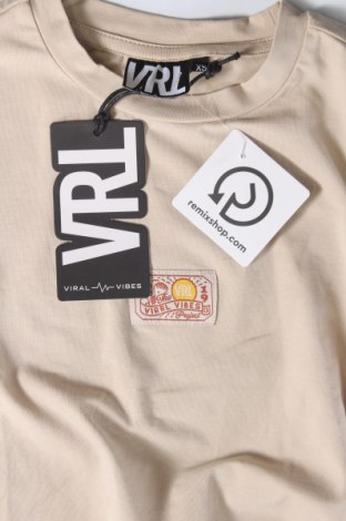 Tricou de femei Viral Vibes, Mărime XS, Culoare Bej, Preț 59,21 Lei