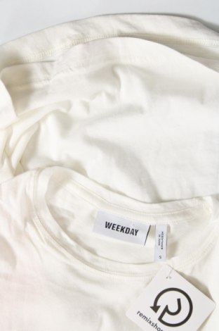 Damski T-shirt Weekday, Rozmiar S, Kolor Biały, Cena 35,18 zł