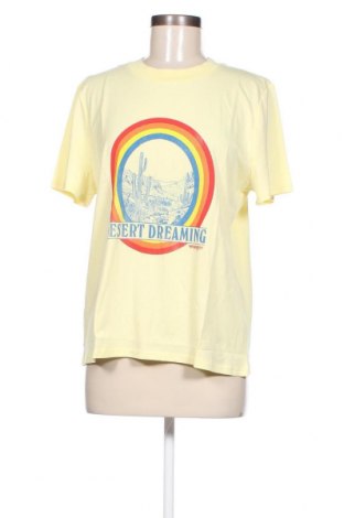Γυναικείο t-shirt Wrangler, Μέγεθος L, Χρώμα Κίτρινο, Τιμή 31,96 €