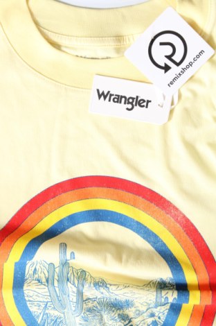 Γυναικείο t-shirt Wrangler, Μέγεθος M, Χρώμα Κίτρινο, Τιμή 31,96 €
