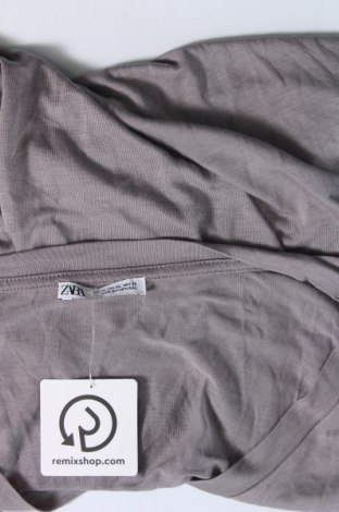 Γυναικείο t-shirt Zara, Μέγεθος XL, Χρώμα Γκρί, Τιμή 6,80 €