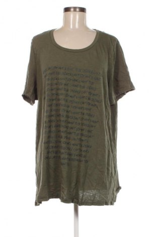 Γυναικείο t-shirt Zizzi, Μέγεθος 3XL, Χρώμα Πράσινο, Τιμή 12,93 €