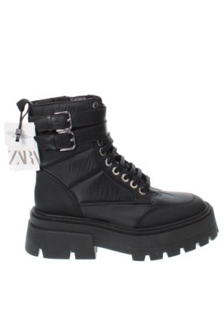 Damen Stiefeletten Zara, Größe 37, Farbe Schwarz, Preis € 47,94