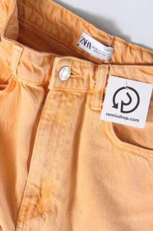 Дамски дънки Zara, Размер S, Цвят Оранжев, Цена 13,50 лв.