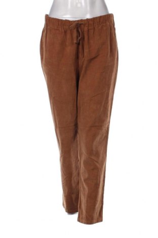Pantaloni de velvet de femei, Mărime L, Culoare Maro, Preț 38,16 Lei