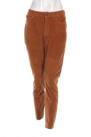 Pantaloni de velvet de femei Amisu, Mărime L, Culoare Maro, Preț 74,00 Lei