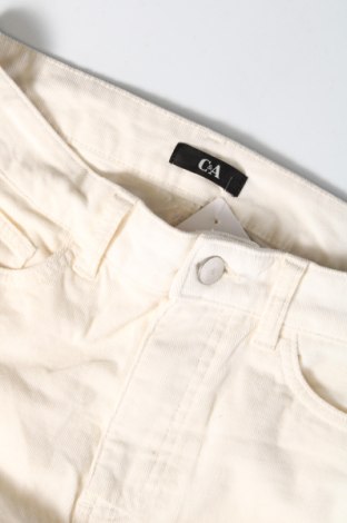 Pantaloni de velvet de femei C&A, Mărime S, Culoare Ecru, Preț 42,93 Lei