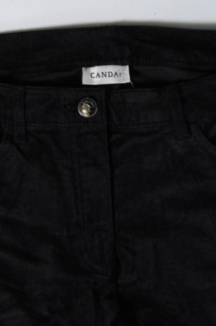 Pantaloni de velvet de femei Canda, Mărime S, Culoare Negru, Preț 42,93 Lei