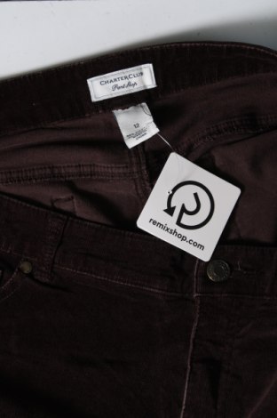 Pantaloni de velvet de femei Chapter, Mărime L, Culoare Maro, Preț 42,93 Lei