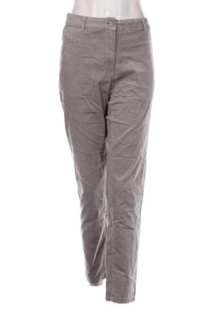 Pantaloni de velvet de femei Collection L, Mărime L, Culoare Gri, Preț 33,39 Lei