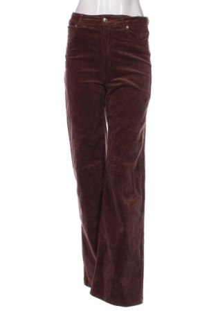 Pantaloni de velvet de femei H&M Divided, Mărime S, Culoare Maro, Preț 60,53 Lei