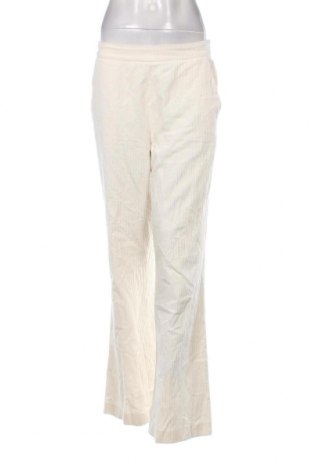 Pantaloni de velvet de femei Hallhuber, Mărime M, Culoare Alb, Preț 123,02 Lei