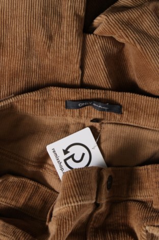 Pantaloni de velvet de femei ONLY, Mărime XL, Culoare Bej, Preț 44,41 Lei