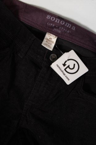 Pantaloni de velvet de femei Sonoma, Mărime M, Culoare Negru, Preț 28,62 Lei