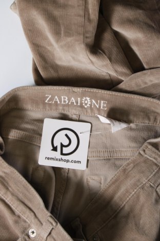 Pantaloni de velvet de femei Zabaione, Mărime L, Culoare Bej, Preț 67,44 Lei