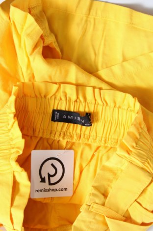 Дамски къс панталон Amisu, Размер XS, Цвят Жълт, Цена 7,60 лв.