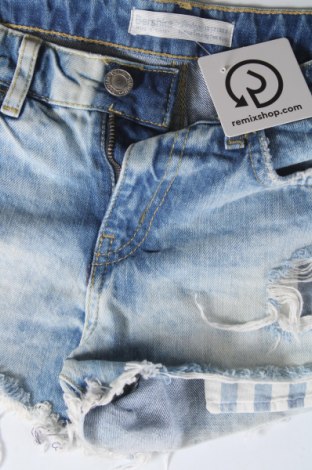 Pantaloni scurți de femei Bershka, Mărime XS, Culoare Albastru, Preț 92,09 Lei