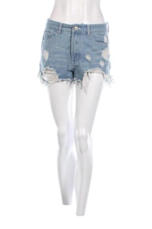 Γυναικείο κοντό παντελόνι Boohoo, Μέγεθος M, Χρώμα Μπλέ, Τιμή 5,29 €