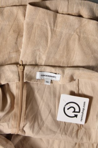 Дамски къс панталон Clockhouse, Размер XL, Цвят Бежов, Цена 10,45 лв.