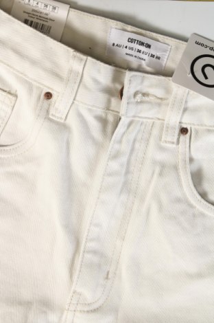 Pantaloni scurți de femei Cotton On, Mărime S, Culoare Ecru, Preț 45,89 Lei