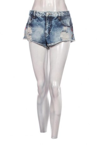 Γυναικείο κοντό παντελόνι Pull&Bear, Μέγεθος M, Χρώμα Μπλέ, Τιμή 5,29 €